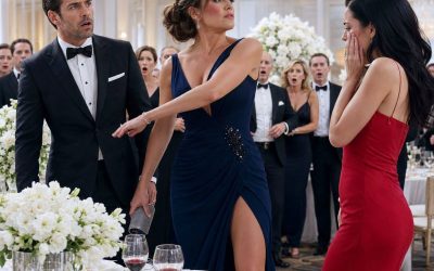 Apenas me senté en la mesa principal de la gala, la nueva asistente de mi esposo me abofeteó frente a 200 invitados y dijo: “No tienes modales”. Me levanté despacio, le devolví la bofetada y miré a mi esposo, que ya estaba pálido. “Dile quién soy”, susurré. En ese instante, todos entendieron que su caída acababa de empezar.