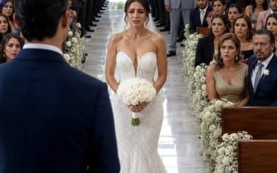 Mi padre se negó a llevarme al altar frente a 180 invitados y dijo: “No voy a celebrar que te cases con un don nadie”. Yo caminé sola, sin llorar…