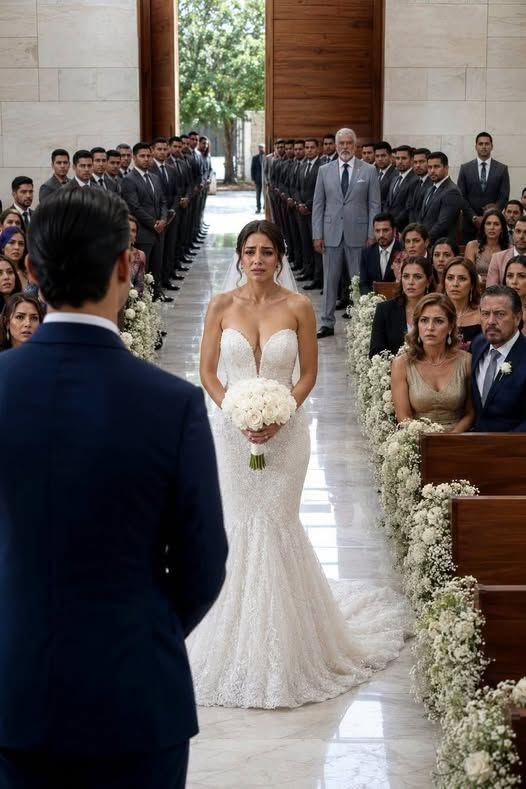 Mi padre se negó a llevarme al altar frente a 180 invitados y dijo: “No voy a celebrar que te cases con un don nadie”. Yo caminé sola, sin llorar…