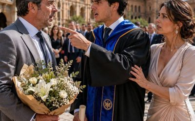 Mi esposo llevó a su amante a la cena familiar y me dijo delante de 30 testigos: “Gracias por criar al hijo de mi amante durante 25 años”; yo me quedé callada mientras mi hijo reproducía una grabación de tres años atrás, pero nadie esperaba que la pulsera de madera revelara de dónde venía realmente.