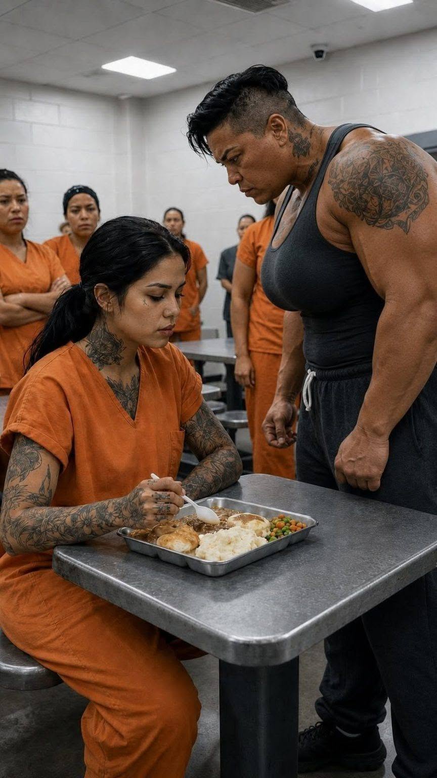 La reclusa más temida de la prisión decidió humillar a la recién llegada, quitándole la comida delante de todas las internas