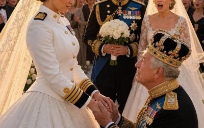 El altar floral crujió bajo el brisco soplo del mar mientras los trescientos invitados de la realeza europea contenían el aliento en absoluto silencio. 👑⚓