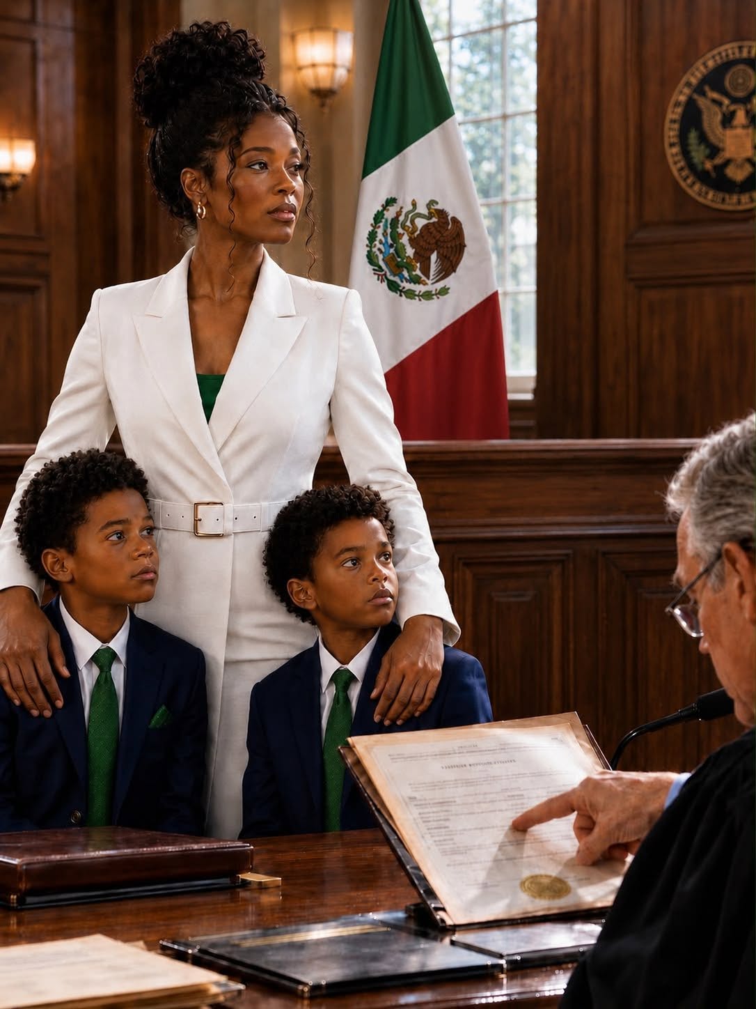 Mi marido acudió al juzgado de divorcios con tres abogados, un acuerdo prenupcial inquebrantable y la mujer con la que planeaba casarse, seguro de que obtendría toda nuestra fortuna y la custodia total de nuestros gemelos… hasta que el juez abrió los registros originales de propiedad de la empresa, leyó el primer nombre que aparecía en la lista e hizo una pregunta que le dejó pálido.