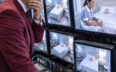El millonario fingió viajar a Europa… y las cámaras revelaron quién aterrorizaba a sus hijas