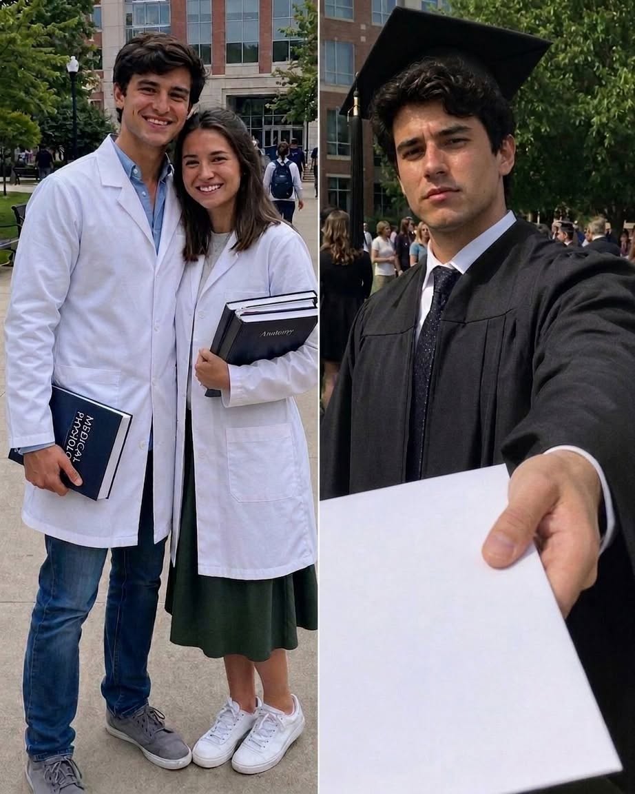Trabajé en dos empleos para ayudar a mi esposo a convertirse en médico. En su graduación, me entregó los papeles del divorcio, pero entonces su compañero de clase me detuvo.