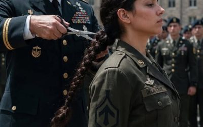 El coronel le cortó el largo cabello a una subordinada para castigar su desobediencia
