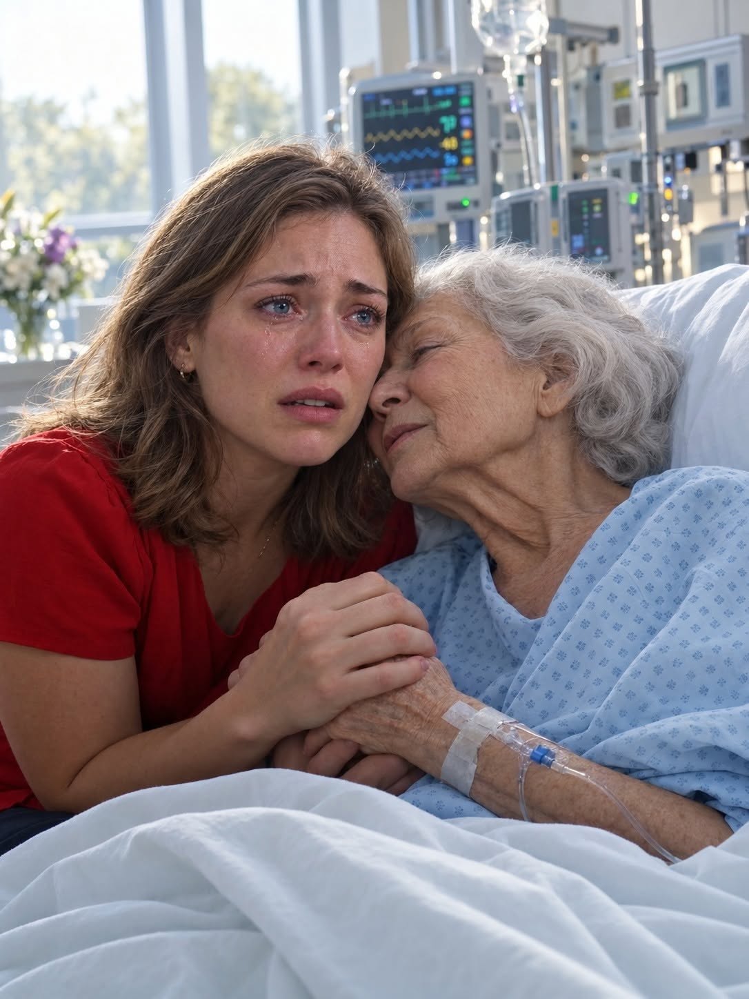 El ritmo monótono de los monitores de la unidad de cuidados intensivos marcaba los últimos latidos de un secreto guardado durante más de cuarenta años. 💔
