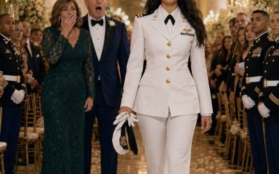 El velo de novia yacía destruido en el suelo de mármol del camerino real 💍.