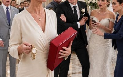 Me presenté en la boda de mi hijo. Me bloqueó la puerta de la iglesia y me dijo: «No estabas invitada, mamá». No grité. No supliqué. Solo dije