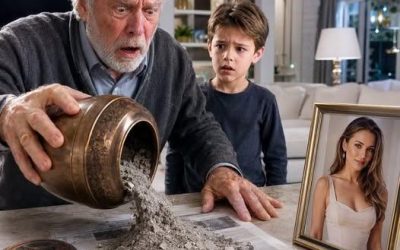 Después de enterrar a mi hija, mi yerno me pidió dinero cada mes “para cuidar a mi nieto”. Yo jamás dudé… hasta que el niño me rogó que lo siguiera. Esa noche abrí la urna de mi hija y lo que cayó sobre la mesa no eran cenizas humanas.