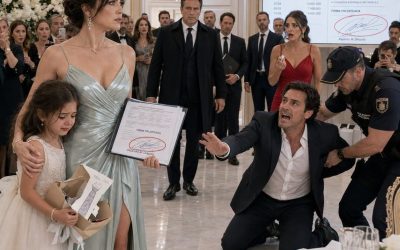 La secretaria de mi esposo señaló el elevador y me advirtió: “No suba; él está con su verdadera familia”. Mi hija apretaba el collar de papel que había hecho durante toda la tarde. Yo guardé silencio, llamé a mi hermano y le pedí que revisara el contrato de 120 millones. Entonces descubrimos la firma que podía llevar a varios a prisión.
