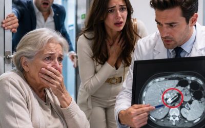 Mi esposo se burló cuando mi mamá de 75 años dijo que le ardía el estómago: “Solo quiere sacarte dinero”… La llevé al hospital a escondidas, pero cuando el doctor vio la tomografía, cerró la puerta y me mostró una cápsula escondida dentro de su cuerpo que hizo que mi esposo llegara corriendo, pálido y desesperado.