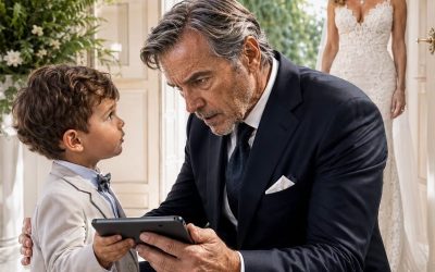 “Abuelo, ella hace llorar a mamá y papá la lastima cuando te vas”, susurró mi nieto antes de mi boda. Mientras mi prometida esperaba con vestido marfil y 400 personas ocupaban sus lugares, yo abrí en secreto una grabación, encontré documentos preparados para mi firma y decidí no cancelar nada… porque ellos aún creían que su plan había funcionado.