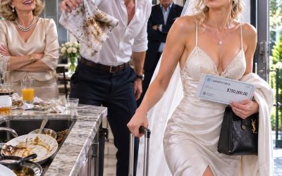 El primer día de mi matrimonio, mi esposo me lanzó un trapo lleno de grasa a la cara y dijo: “Aquí eres la sirvienta”… pero cuando creyó que iba a obedecer, tomé el cheque de 750 mil pesos, salí por esa puerta y antes de la noche su familia ya estaba suplicando que no mostrara las pruebas.