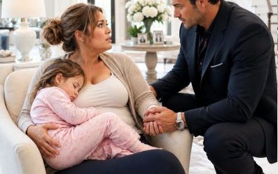 La niñera se quedó dormida abrazando a la hija del hombre más temido de la ciudad… y al despertar, él estaba sentado frente a ella, mirándola sin decir una palabra.